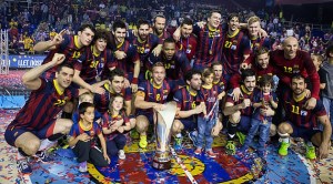 2014 metų Ispanijos čempionė "Barcelona".